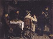 Gustave Courbet After Dinner at Ornans oil painting